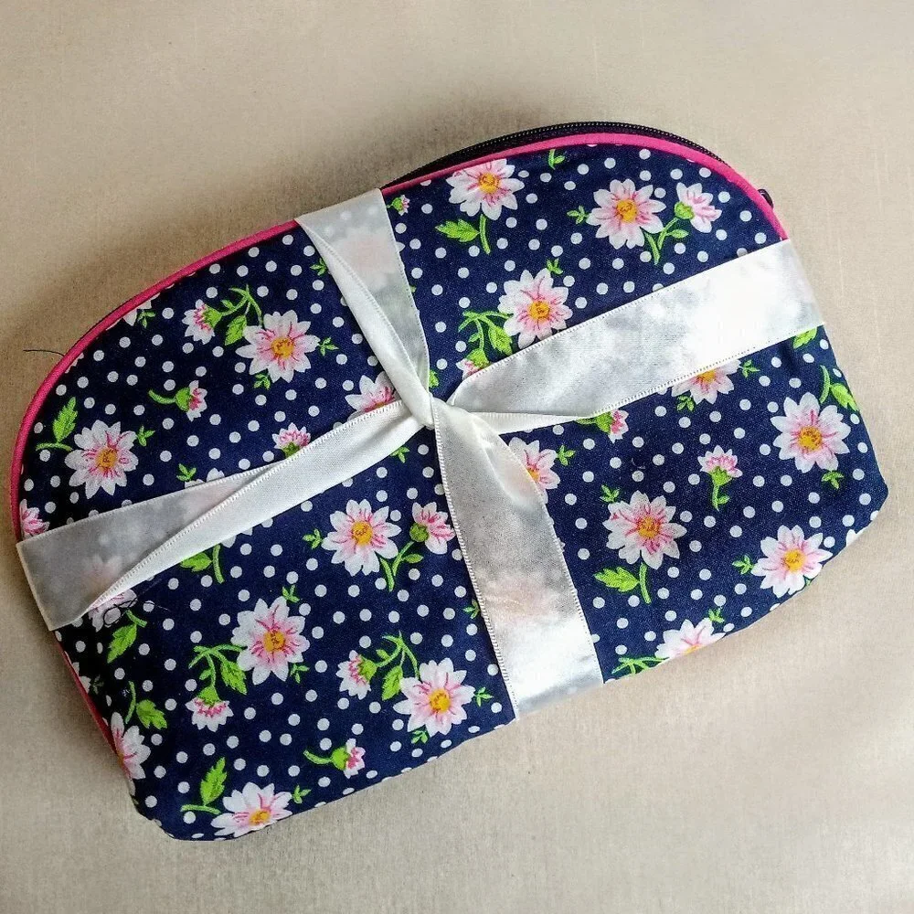 Lord & Taylor 3-Pc. Floral Cosmetic Bag Set